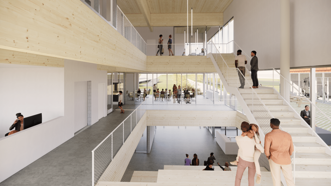 North End Community Center Atrium - Schematic Design