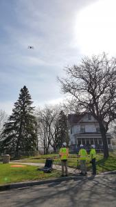 Using drones to survey Wabasha bluff