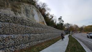 Wabasha Street reopened to traffic after the April 2018 rockslide