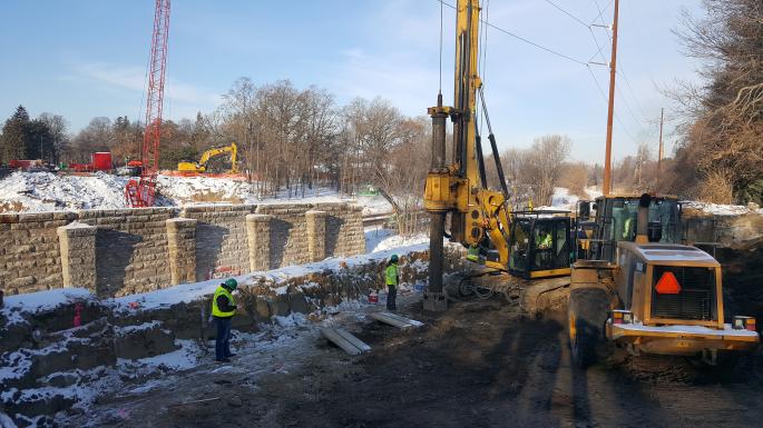 drilled shaft installation