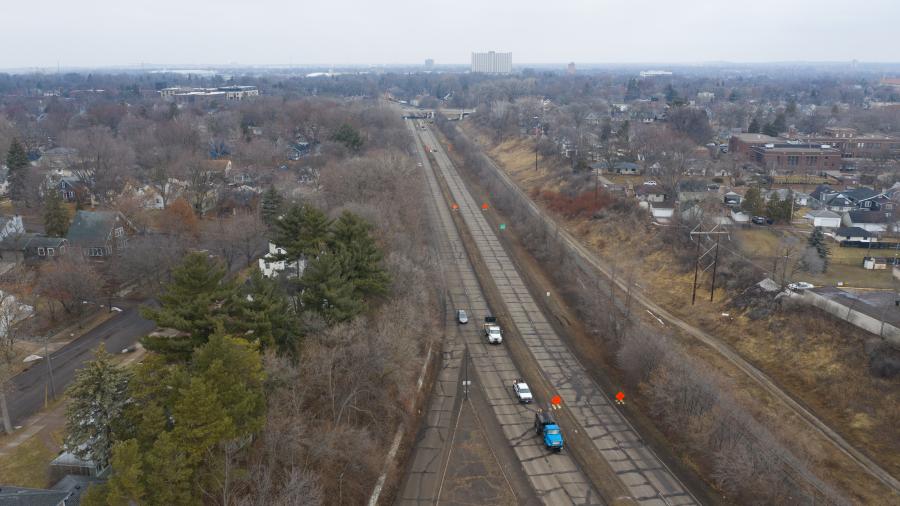 Overview photo of one section of Ayd Mill Road