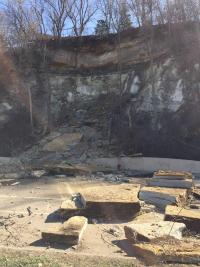 picture of Wabasha bluff slope failure 4.28.18