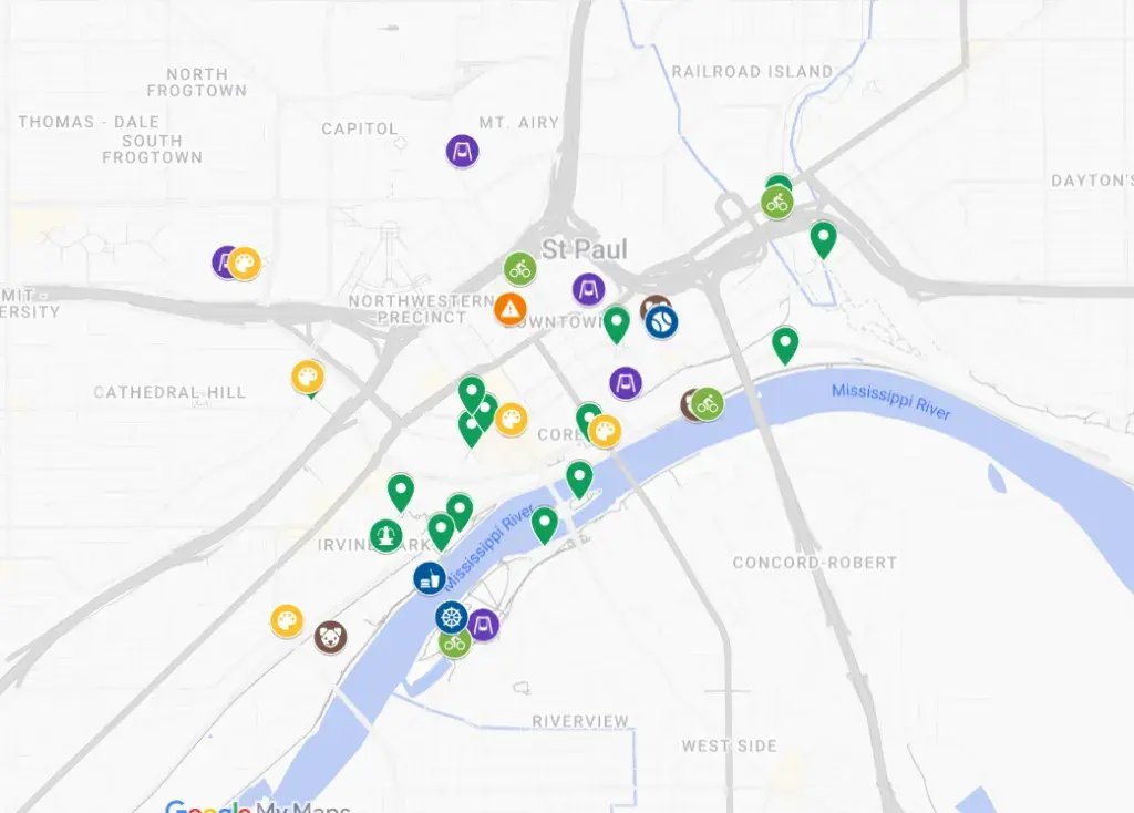 Downtown Parks Map