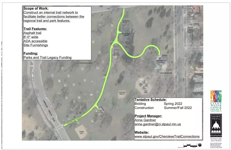 Proposed Trail Alignment at Cherokee Park