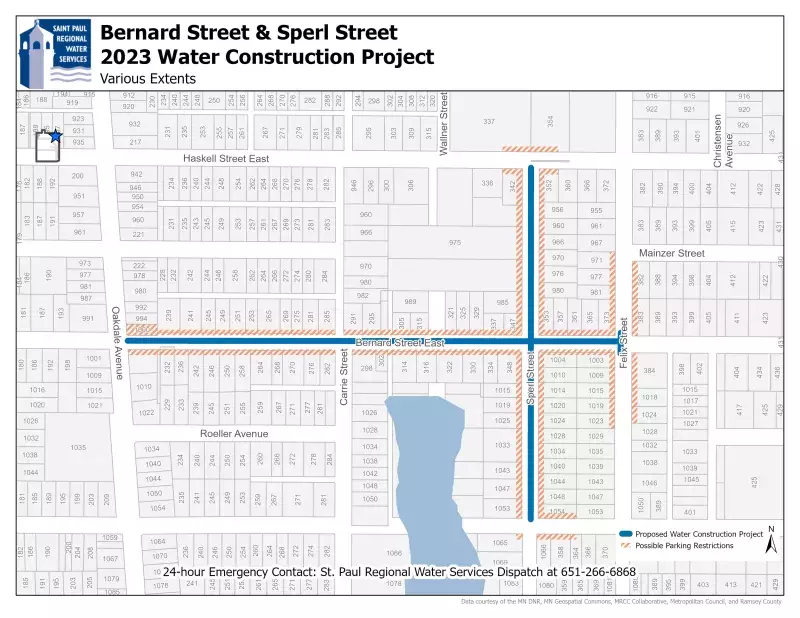 Bernard and Sperl Project Map