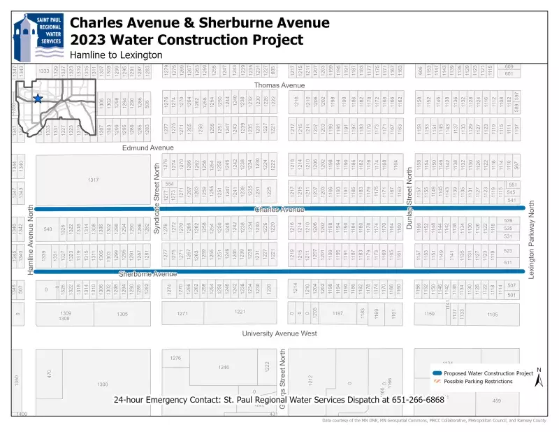 Charles and Sherburne project area
