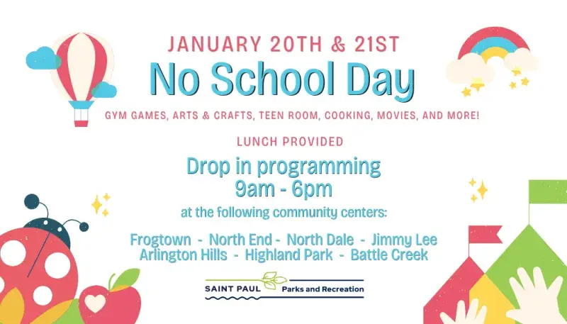 No School Day flyer Jan. 20 and 21, 2026