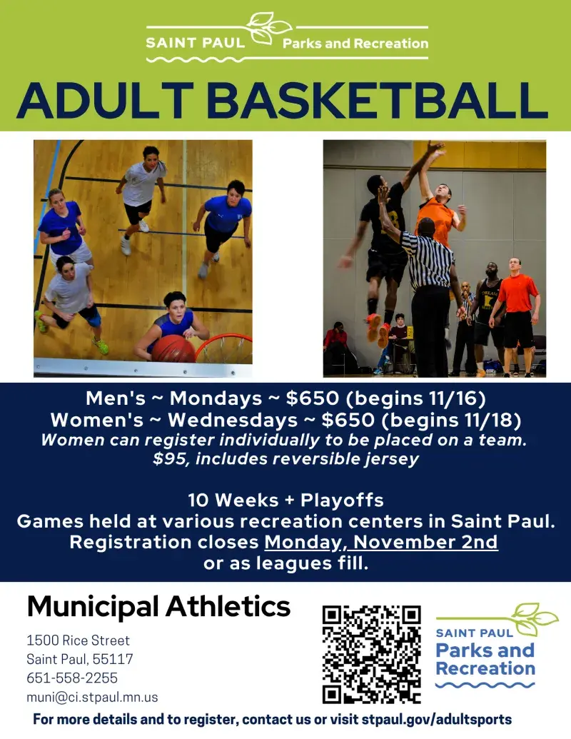 Adult Basketball 26-27 Flyer