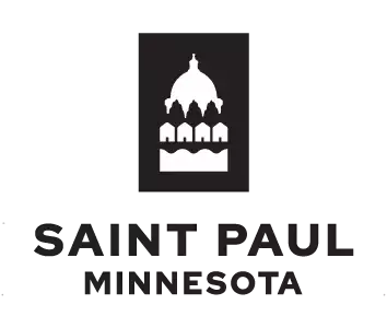 Saint Paul Logo - Vertical and Black