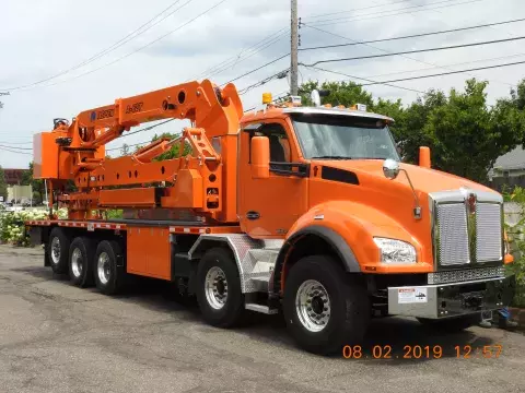 Public Works Reach-All truck