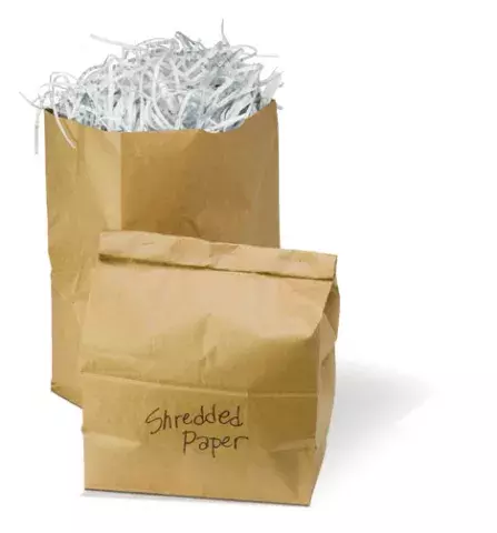 image of a bag of shredded paper