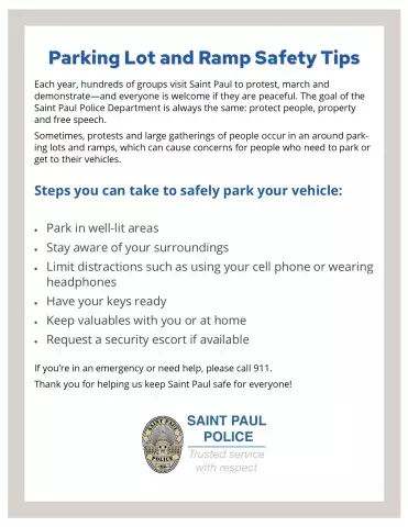 Parking Lot and Ramp Safety Tips
