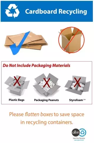 Image of Cardboard Recycling Poster