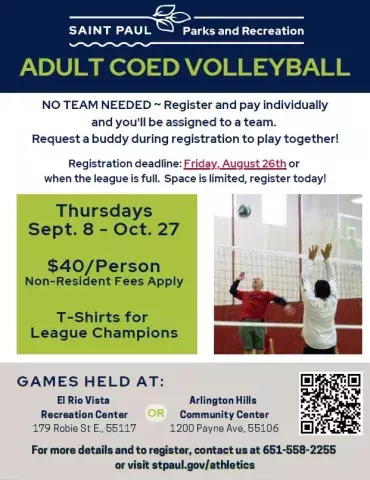Adult Volleyball Information - Fall 2022 Adult Volleyball Information - Fall 2022