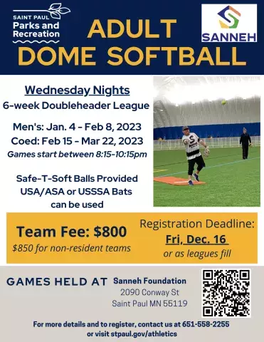 2023 Adult Dome Softball Information 2023 Adult Dome Softball Information