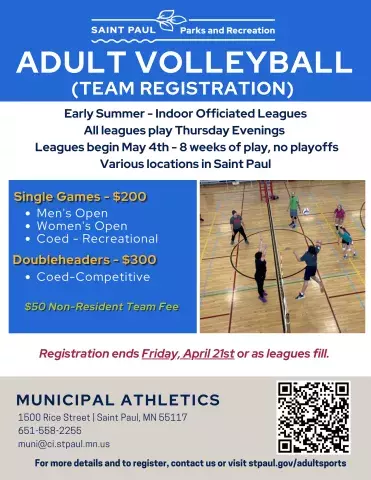 Adult Volleyball Team Registration
