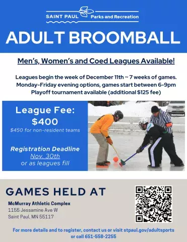 Adult Broomball Flyer