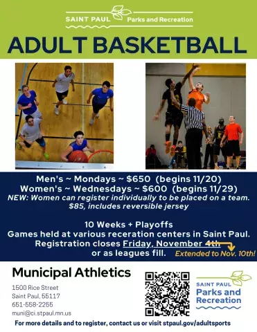 Adult Basketball '23-24 Flyer (Extended)