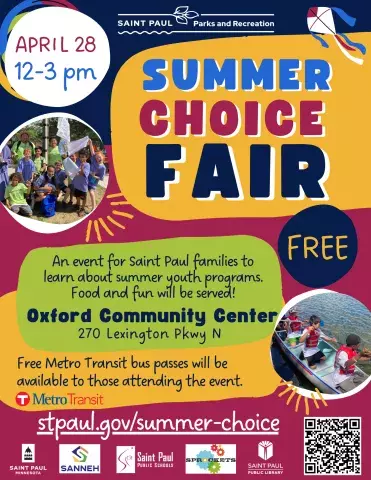 Summer Choice Fair at Oxford Community Center - April 28, 12-3pm