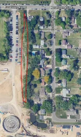 McCarrons Campus Tree Planting Area circled