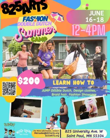 Flyer Summer Camp at 825 ARTS Fashion and Double Dutch