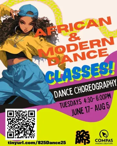 African and Modern Dance Classes at Arts 825