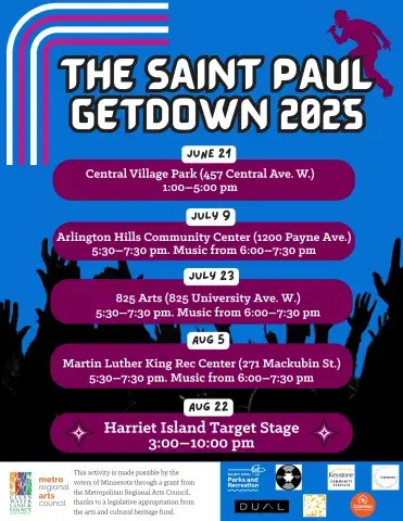 Schedule for Saint Paul GetDown 2025 Performances