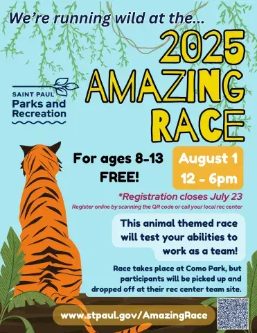 Amazing Race 2025: "Running Wild" flyer