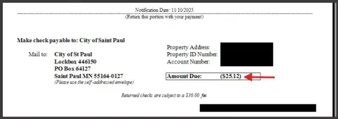 Credit on Garbage Bills