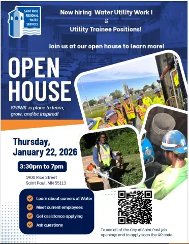 Hiring open house flyer