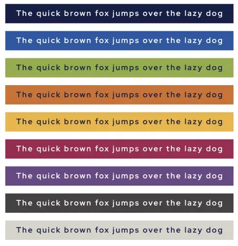 text and background color contrast