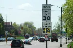 Speed limit sign