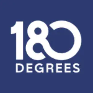 Logo saying “180 DEGREES”