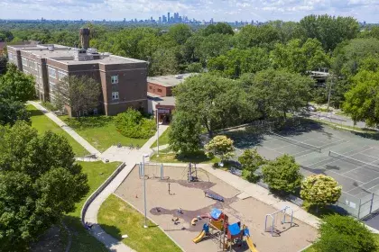 Image of Groveland Recreation Center taken from air