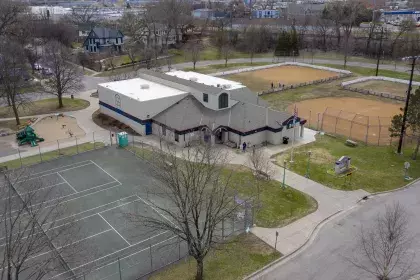 Image of Langford Park Recreation Center taken from air