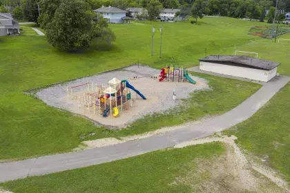 Image of McDonough Recreation Center play area taken from air