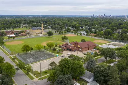 Image of North Dale Recreation Center take from air