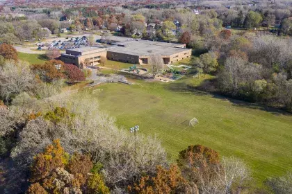 Highwood Hills Recreation Center taken from air