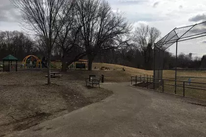 Highwood Hills Recreation Center play area and field