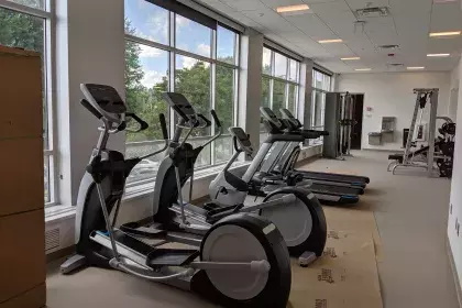 fitness center with exercising equipment inside Frogtown Community Center 