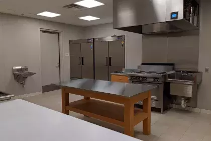 kitchen inside Frogtown Community Center