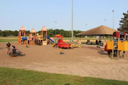 Battle Creek Recreation Center outside play area
