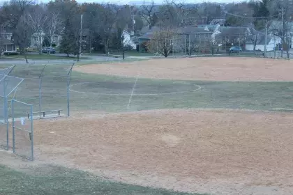 outside fields of Highland Park Community Center