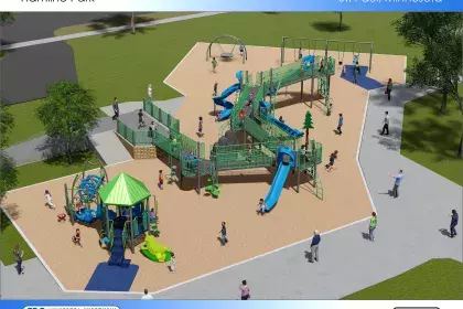 Hamline Play Area rendering