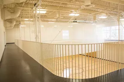 Walking track above the Arlington Hills Community Center gym