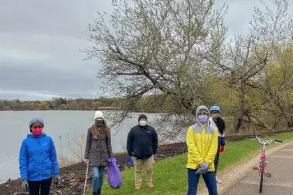 Saint Paul Youth Commissioners at the Citywide Park Clean Up