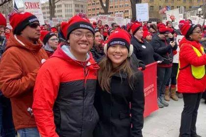 At St Paul Federation of Educators Strike 2020