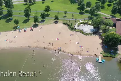 Phalen Regional Park Beach Aerial View