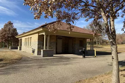 Highland Park - Restroom building near shelter