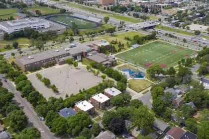 Oxford Community Center Building Aerial 